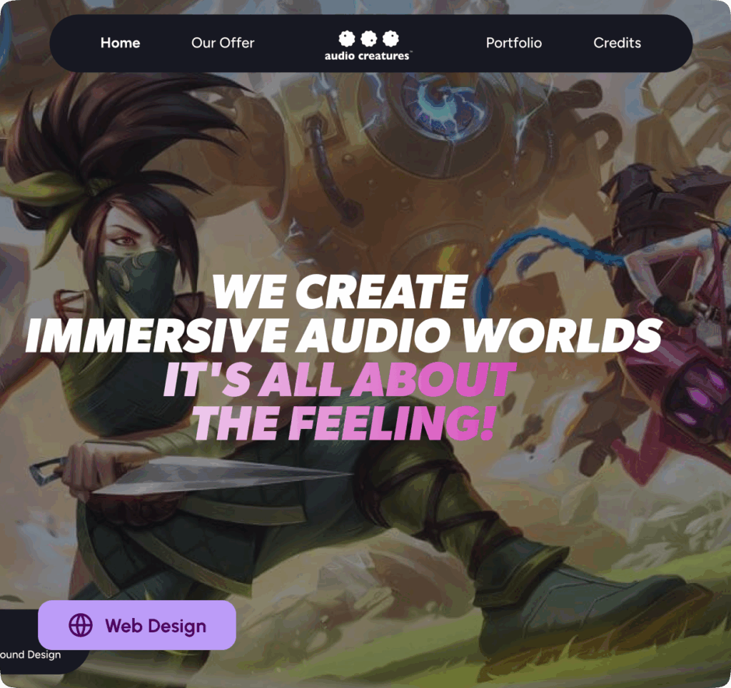 working square audio creatures