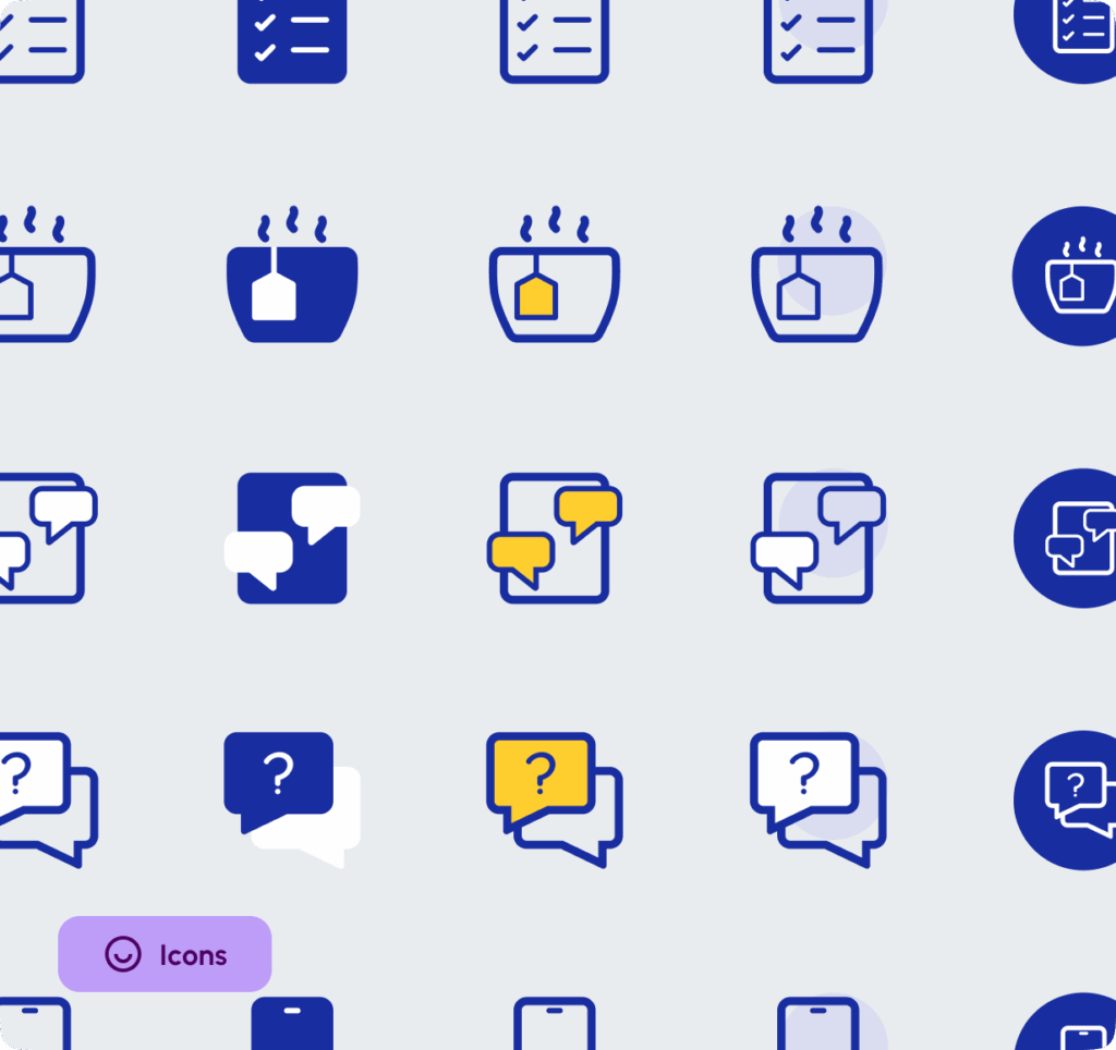 working square erblotse icon system
