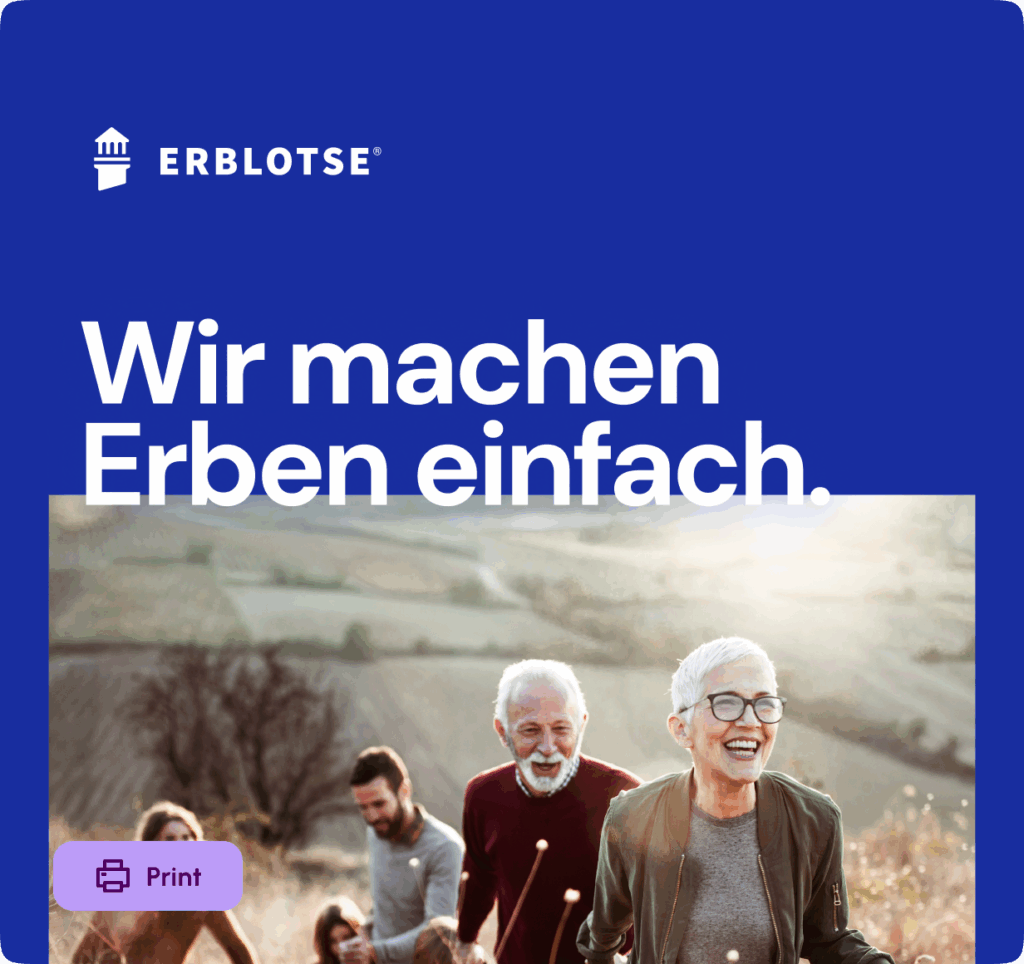 working square erblotse print